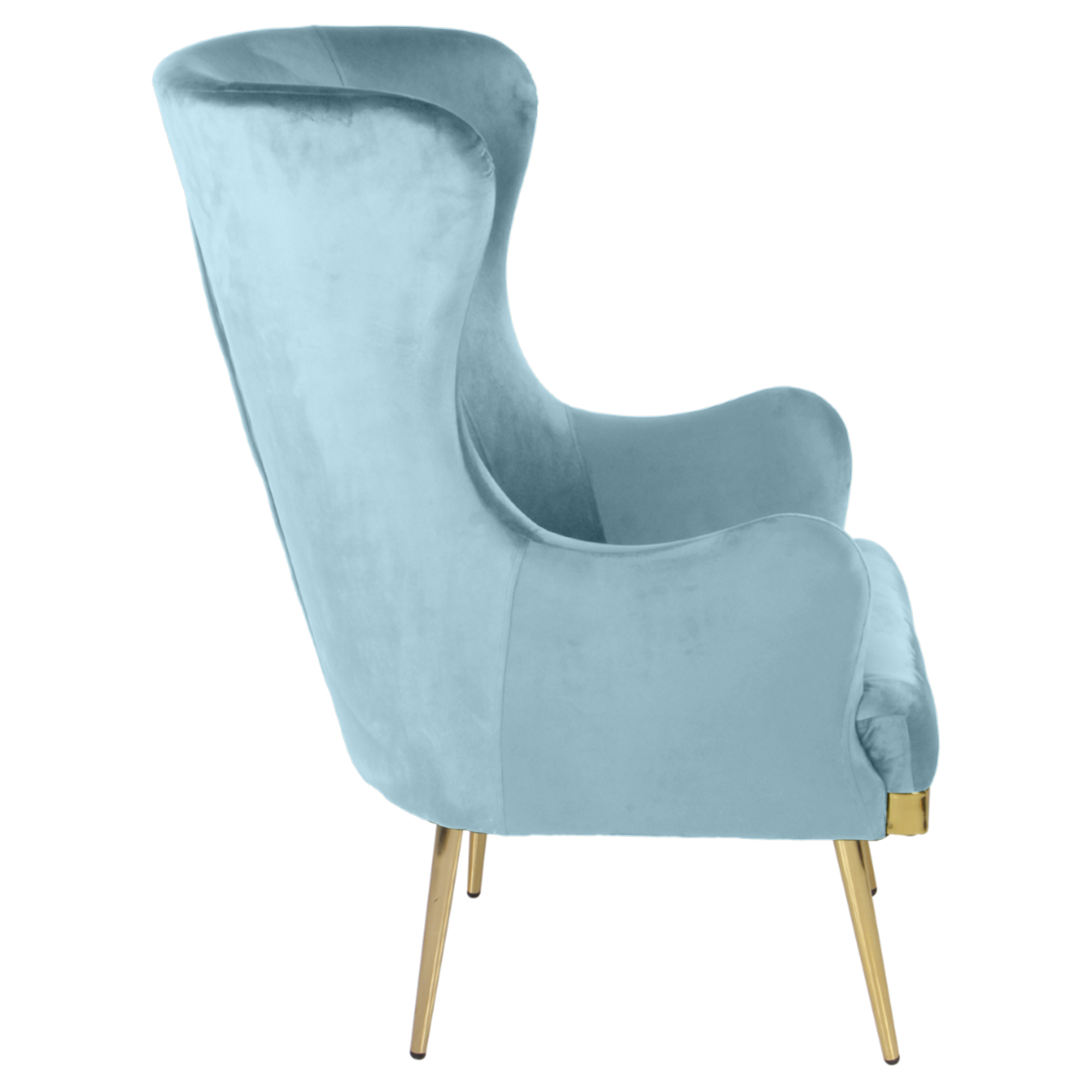 Primrose Camilla Wing Chair for Living Room Bedroom High Back Arm Rest Chair - Teal view 5